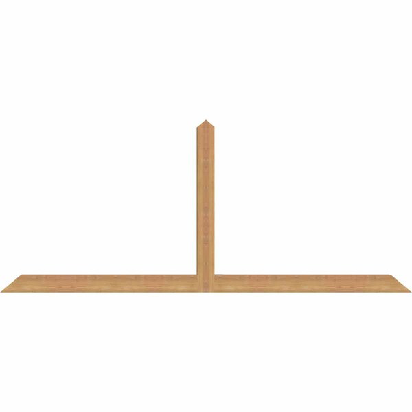 Ekena Millwork Portland Timber Gable Bracket, Western Red Cedar, 84"W x 35"H x 3 1/2"D x 3 1/2"F, 10/12 Pitch GBW084X35X0404POR00SWR - main